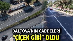 Balçova'nın caddeleri "çiçek gibi" oldu