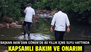 Başkan Akın'dan Gönen'de 40 Yıllık İçme Suyu Hattında Kapsamlı Bakım ve Onarım