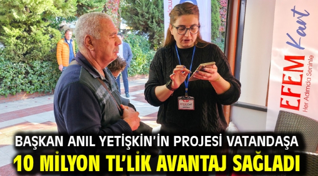 BAŞKAN ANIL YETİŞKİN'İN PROJESİ VATANDAŞA 10 MİLYON TL'LİK AVANTAJ SAĞLADI