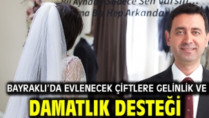 Bayraklı'da Evlenecek Çiftlere Gelinlik Ve Damatlık Desteği