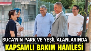 Buca'nın park ve yeşil alanlarında kapsamlı bakım hamlesi
