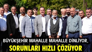 Büyükşehir Mahalle Mahalle Dinliyor, Sorunları Hızlı Çözüyor