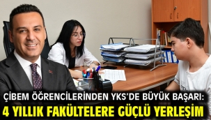 ÇİBEM Öğrencilerinden YKS'de Büyük Başarı: 4 Yıllık Fakültelere Güçlü Yerleşim