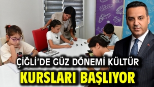 Çiğli'de Güz Dönemi Kültür Kursları Başlıyor