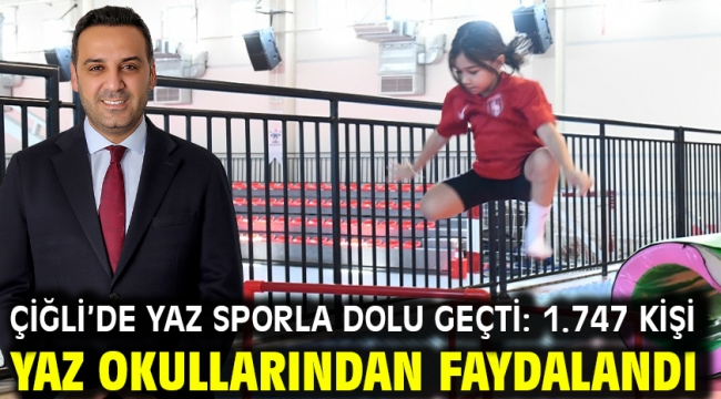 Çiğli'de Yaz Sporla Dolu Geçti: 1.747 Kişi Yaz Okullarından Faydalandı