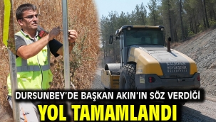 Dursunbey'de Başkan Akın'ın Söz Verdiği Yol Tamamlandı