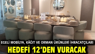 Egeli mobilya, kâğıt ve orman ürünleri ihracatçıları hedefi 12'den vuracak