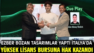 Ezber bozan tasarımlar yaptı İtalya'da yüksek lisans bursuna hak kazandı