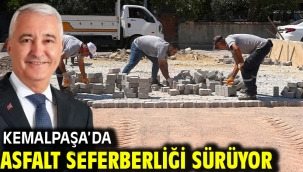 Kemalpaşa'da Asfalt Seferberliği Sürüyor