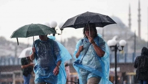 Meteoroloji'den kuvvetli rüzgâr ve sağanak uyarısı