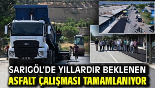 Sarıgöl'de Yıllardır Beklenen Asfalt Çalışması Tamamlanıyor