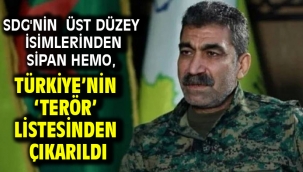 SDG'nin üst düzey isimlerinden Sipan Hemo, Türkiye'nin 'terör' listesinden çıkarıldı