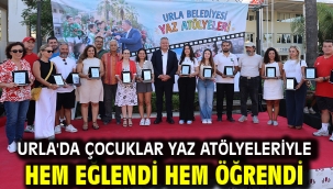 Urla'da çocuklar yaz atölyeleriyle hem eğlendi hem öğrendi