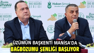 Üzümün Başkenti Manisa'da Bağbozumu Şenliği Başlıyor