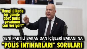YENİ Partili Bakan'dan İçişleri Bakanı'na "Polis intiharları" soruları