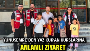 YUNUSEMRE'DEN YAZ KUR'AN KURSLARINA ANLAMLI ZİYARET