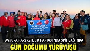 Avrupa Hareketlilik Haftası'nda Spil Dağı'nda Gün Doğumu Yürüyüşü  