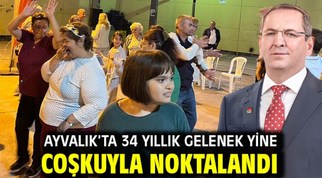 Ayvalık'ta 34 yıllık gelenek yine coşkuyla noktalandı
