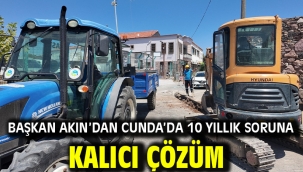 Başkan Akın'dan Cunda'da 10 Yıllık Soruna Kalıcı Çözüm