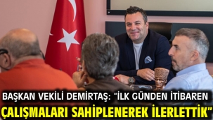 BAŞKAN VEKİLİ DEMİRTAŞ: "İLK GÜNDEN İTİBAREN ÇALIŞMALARI SAHİPLENEREK İLERLETTİK"
