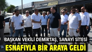 BAŞKAN VEKİLİ DEMİRTAŞ, SANAYİ SİTESİ ESNAFIYLA BİR ARAYA GELDİ