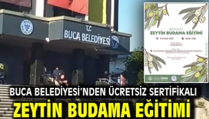 Buca Belediyesi'nden ücretsiz sertifikalı zeytin budama eğitimi