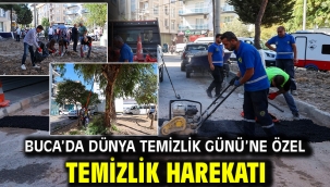 Buca'da Dünya Temizlik Günü'ne özel temizlik harekatı