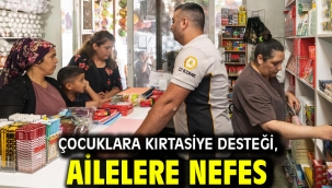 Çocuklara kırtasiye desteği, ailelere nefes