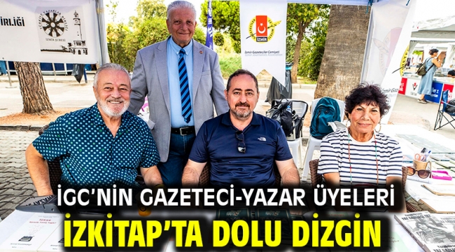 İGC'NİN GAZETECİ-YAZAR ÜYELERİ İZKİTAP'TA DOLU DİZGİN