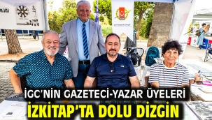 İGC'NİN GAZETECİ-YAZAR ÜYELERİ İZKİTAP'TA DOLU DİZGİN