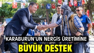 Karaburun'un nergis üretimine büyük destek