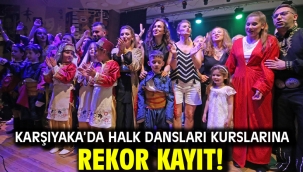Karşıyaka'da halk dansları kurslarına rekor kayıt!