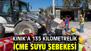 Kınık'a 135 kilometrelik içme suyu şebekesi 