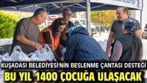 KUŞADASI BELEDİYESİ'NİN BESLENME ÇANTASI DESTEĞİ BU YIL 1400 ÇOCUĞA ULAŞACAK