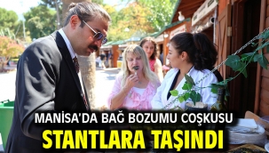 MANİSA'DA BAĞ BOZUMU COŞKUSU STANTLARA TAŞINDI
