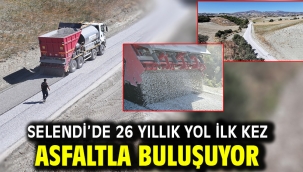 Selendi'de 26 Yıllık Yol İlk Kez Asfaltla Buluşuyor