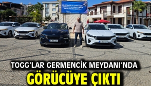 TOGG'LAR GERMENCİK MEYDANI'NDA GÖRÜCÜYE ÇIKTI