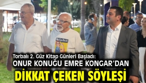 Torbalı 2. Güz Kitap Günleri Başladı: Onur Konuğu Emre Kongar'dan Dikkat Çeken Söyleşi