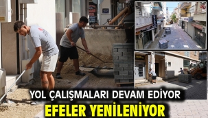 YOL ÇALIŞMALARI DEVAM EDİYOR EFELER YENİLENİYOR