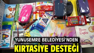 YUNUSEMRE BELEDİYESİ'NDEN KIRTASİYE DESTEĞİ