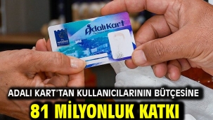 ADALI KART'TAN KULLANICILARININ BÜTÇESİNE 81 MİLYONLUK KATKI