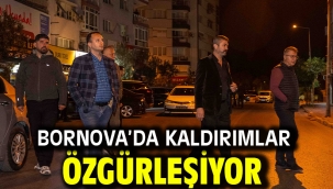 Bornova'da kaldırımlar özgürleşiyor