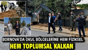 Bornova'da okul bölgelerine hem fiziksel hem toplumsal kalkan