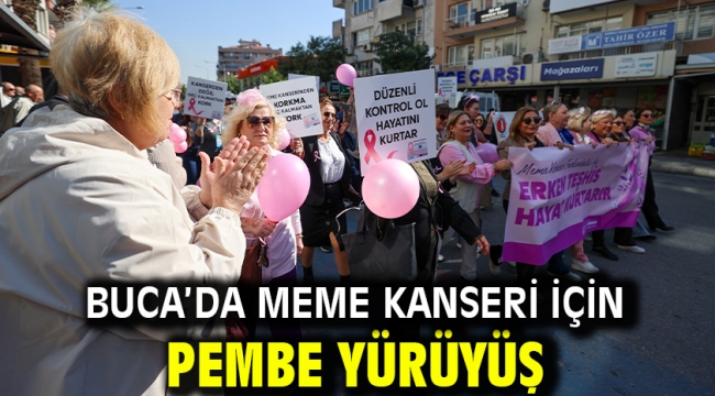 Buca'da meme kanseri için Pembe Yürüyüş