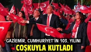 Gaziemir, Cumhuriyet'in 103. yılını coşkuyla kutladı