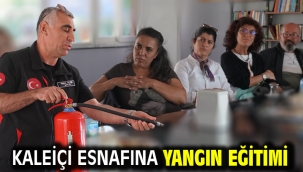  Kaleiçi esnafına yangın eğitimi