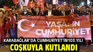 Karabağlar'da Cumhuriyet'in103.yılı coşkuyla kutlandı