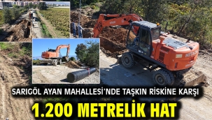 Sarıgöl Ayan Mahallesi'nde Taşkın Riskine Karşı 1.200 Metrelik Hat