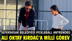 Seferihisar Belediyesi pickleball antrenörü Ali Oktay Kırdağ'a millî görev