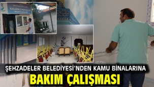 Şehzadeler Belediyesi'nden Kamu Binalarına Bakım Çalışması